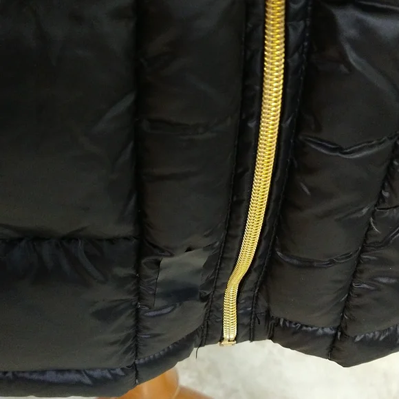 Michael Kors Hooded Packable Down Coat in Black - Picture 4 of 8